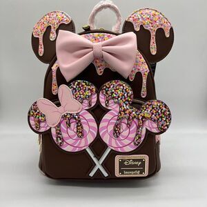 Loungefly Disney Minnie Mouse Chocolate Lollipop Mini Backpack